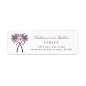 Knotted Palm Trees Tropical Beach Hochzeit (Vorne)