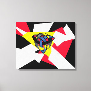 Knotted World Modern Celtic Canvas Print Leinwanddruck