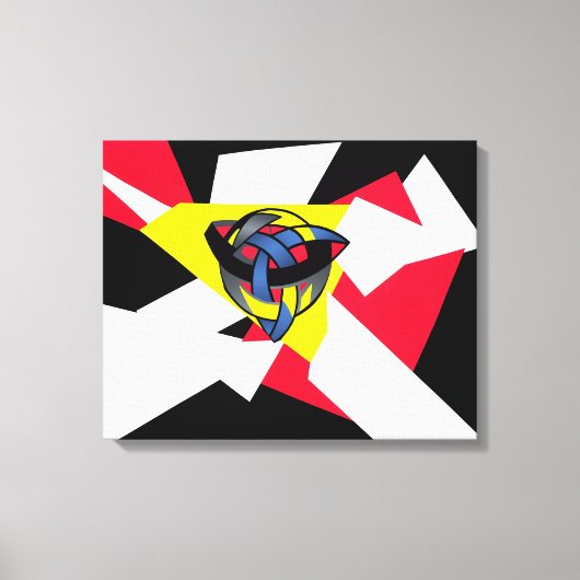 Knotted World Modern Celtic Canvas Print Leinwanddruck (Vorderseite)