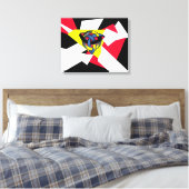 Knotted World Modern Celtic Canvas Print Leinwanddruck (Insitu (Schlafzimmer))