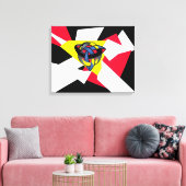 Knotted World Modern Celtic Canvas Print Leinwanddruck (Insitu (Wohnzimmer))