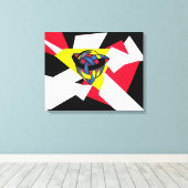 Knotted World Modern Celtic Canvas Print Leinwanddruck (Insitu (Holzboden))