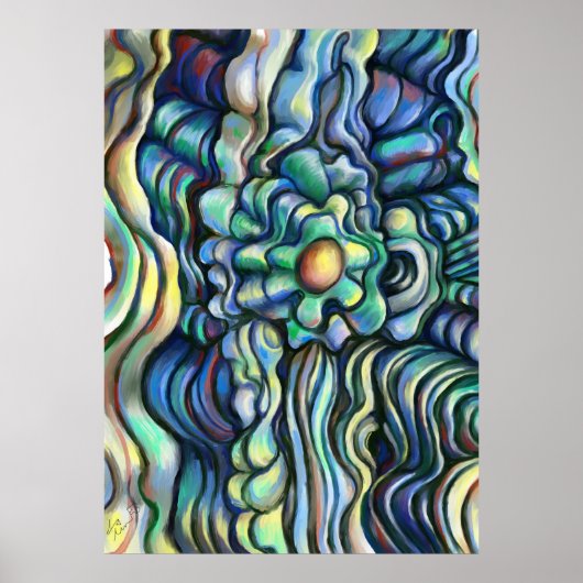 Knottierte Blume Poster (Vorne)