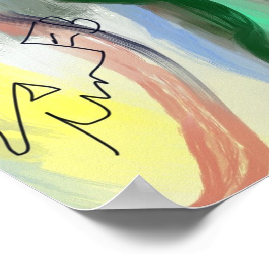 Knottierte Blume Poster (Ecke)