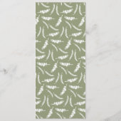 Knottierte Palmen Moderne klassische tropische Hoc Menükarte (Rückseite)