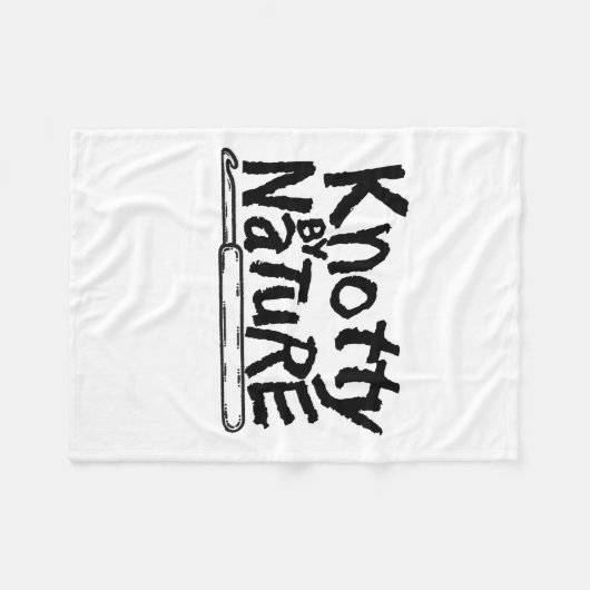 Knotty by Nature Crochet Blanket Fleecedecke (Vorderseite (Horizontal))