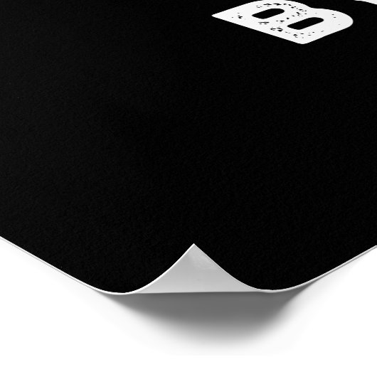 Knotty by Nature Funny Knot Pun Dark BG Poster (Ecke)