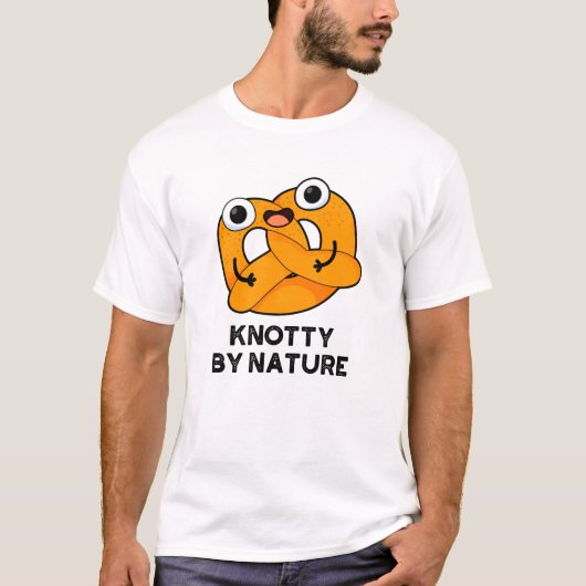 Knotty by Nature Funny Pretzel Pub T-Shirt (Vorderseite)
