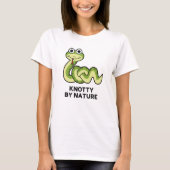 Knotty By Nature Funny Snake Pub T-Shirt (Vorderseite)