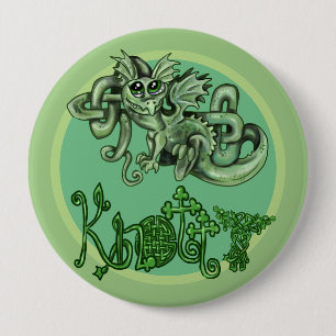 Knotty! Celtic Knot lil Dragon ~Buttons Button