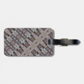 Knotty Cement Ikat Gepäckanhänger (Rückseite horizontal)