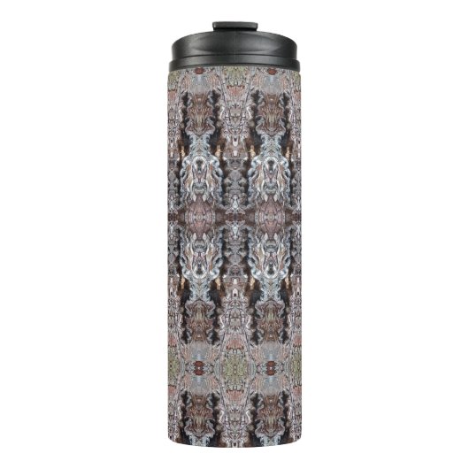 Knotty Cement Ikat Thermosbecher (Vorderseite)