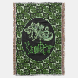 Knotty Dragon Throw Blanket Decke