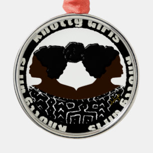 Knotty Girls Silbernes Ornament