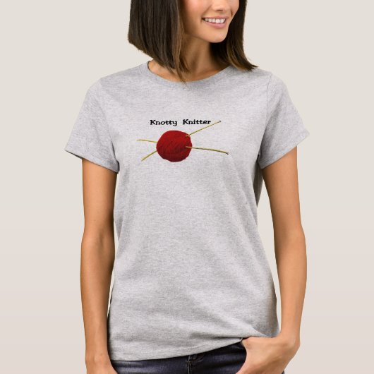 Knotty Knitter Women's Basic T - Shirt (Vorderseite)
