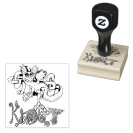 Knotty lil Celtic Knot Dragon Gummistempel
