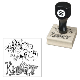 Knotty lil Celtic Knot Dragon Gummistempel