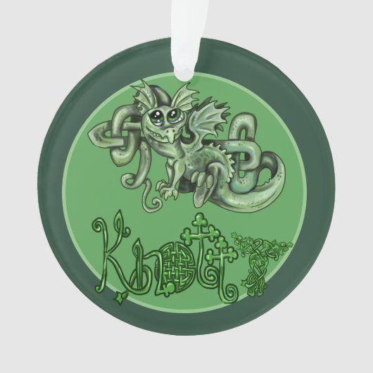 Knotty lil Dragon!Celtic Knot Ornament (Vorderseite)