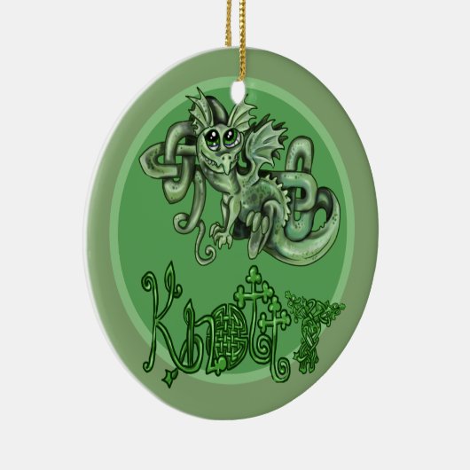 Knotty lil Dragon!Celtic Knot Ornament (Rechts)