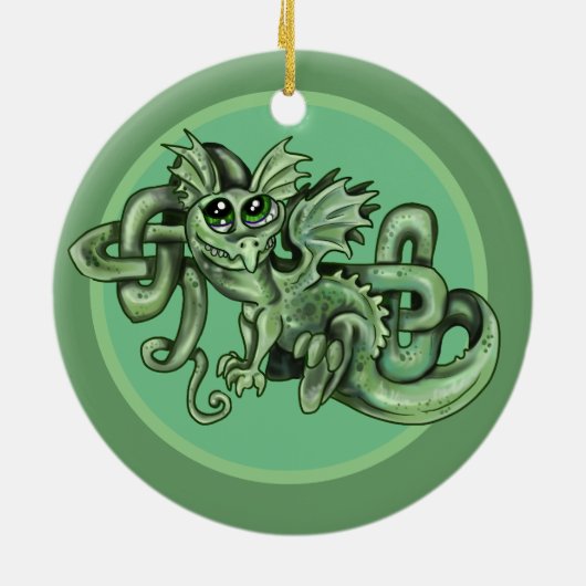 Knotty lil Dragon!Celtic Knot Ornament (Hinten)