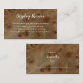 Knotty Wood Display Kinderduschkarte + Tag (Vorne/Hinten)