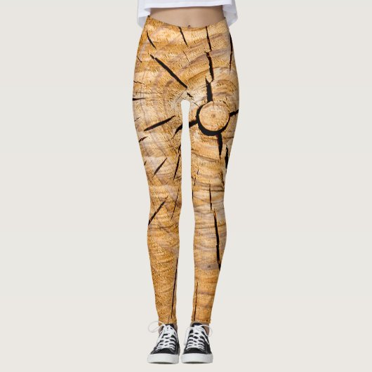 Knotty Wood Slice of Life Leggings (Vorderseite)