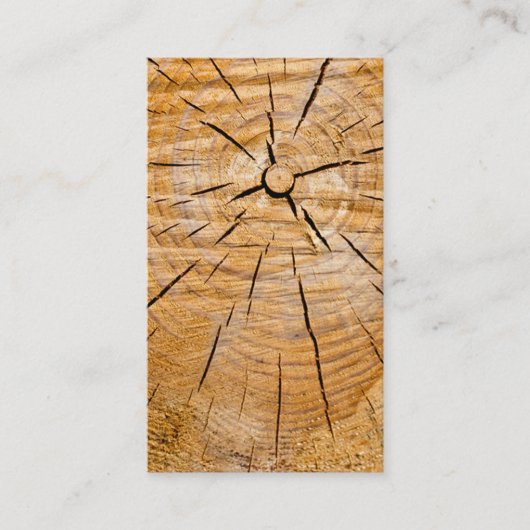 Knotty Wood Slice of Life Visitenkarte (Vorderseite)