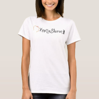 KnottySharon Flowy White T-Shirt