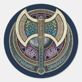 Knotwork Labrys Stickers (Vorderseite)