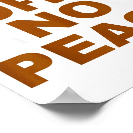 Know Coffee Know Peace Funny Caffeine Lover  Poster (Ecke)