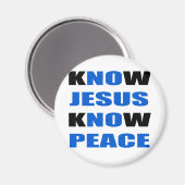 kNOw-Frieden Magnet (Vorderseite/Rückseite)