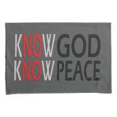 Know God Know Peace Kissenbezug (Vorderseite-Rechts)