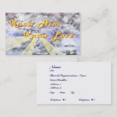 Know-Him Know-Liebe Visitenkarte (Vorne/Hinten)