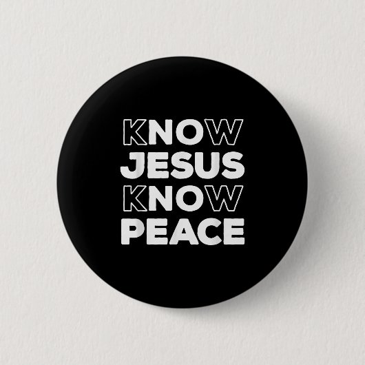 Know Jesus kennen den Christlichen Glauben Kirche Button (Vorderseite)