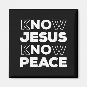 Know Jesus kennen den Christlichen Glauben Kirche  Magnet