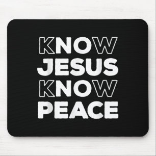 Know Jesus kennen den Christlichen Glauben Kirche Mousepad