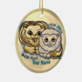 Know Jesus  Keramik Ornament (Rechts)