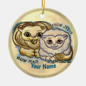 Know Jesus  Keramik Ornament (Vorne)