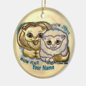 Know Jesus  Keramik Ornament (Links)