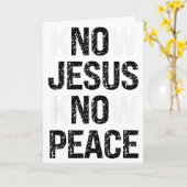 Know Jesus Know Peace Christian Vibes Karte (Gelbe Blume)