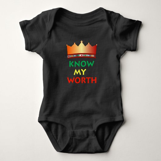 Know My Worbaby Jumpsuit Baby Strampler (Vorderseite)