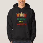 Know My Worth hoodie (Vorderseite)