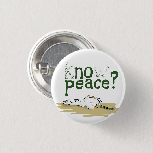 Know Peace Civil Rights Activist Button (Vorne & Hinten)