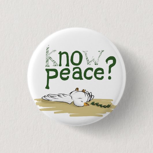 Know Peace Civil Rights Activist Button (Vorderseite)