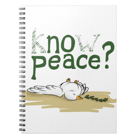 Know Peace Civil Rights Activist Journal Notizblock (Vorderseite)