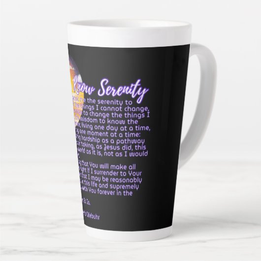 Know Serenity - Kaffee INnit - "BIG Joe Latte BLK Milchtasse (Rechte Ecke)