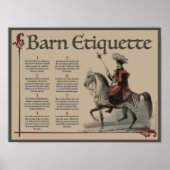 Know Thy Barn Etiquette Poster (Vorne)