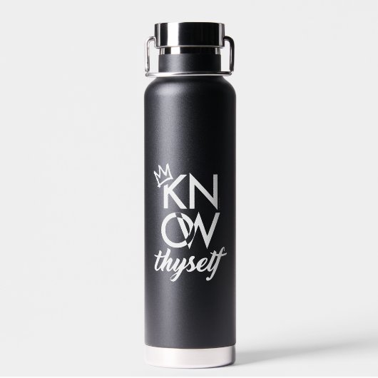 Know Thyself Executive Water Bottle Trinkflasche (Rückseite)