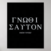 Know Thyself (gnothi Seauton) Long Sleeve Poster (Vorne)