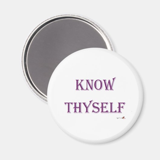 Know Thyself Magnet (Vorderseite/Rückseite)